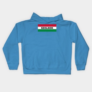 Szolnok City in Hungarian Flag Kids Hoodie